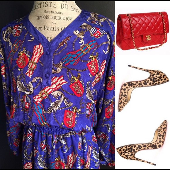 VINTAGE DIANE FRIES DRESS - Picture 2 of 8